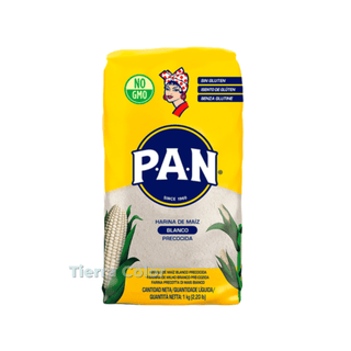 Harina de Maíz Blanco Precocida-PAN-1000g (Vorgekochtes Weißes Maismehl)